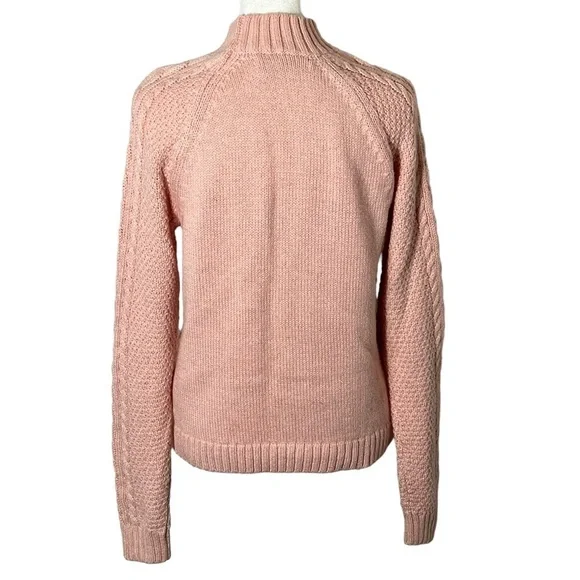 Abercrombie & Fitch Pink Cable Knit Sweater, XS - Picture 2 of 5